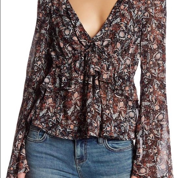 Free people uptown bell top - Picture 1 of 5